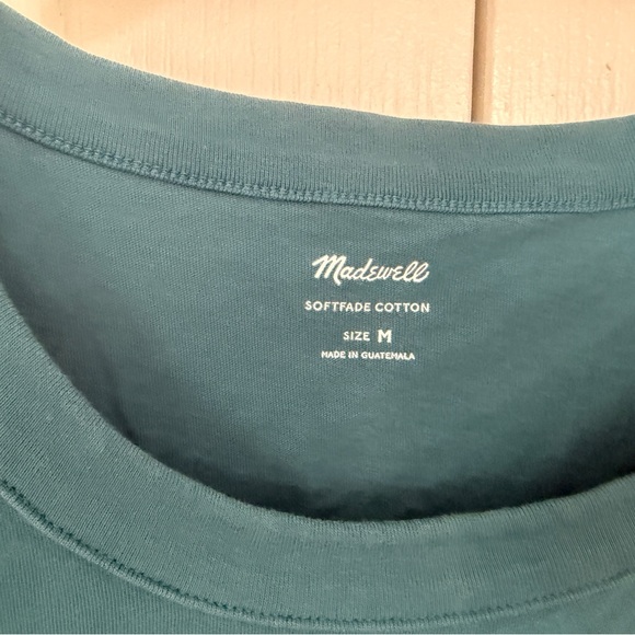 Madewell  Cropped Coast Sea Blue/Teal Cropped Tank Top- M - Picture 5 of 6